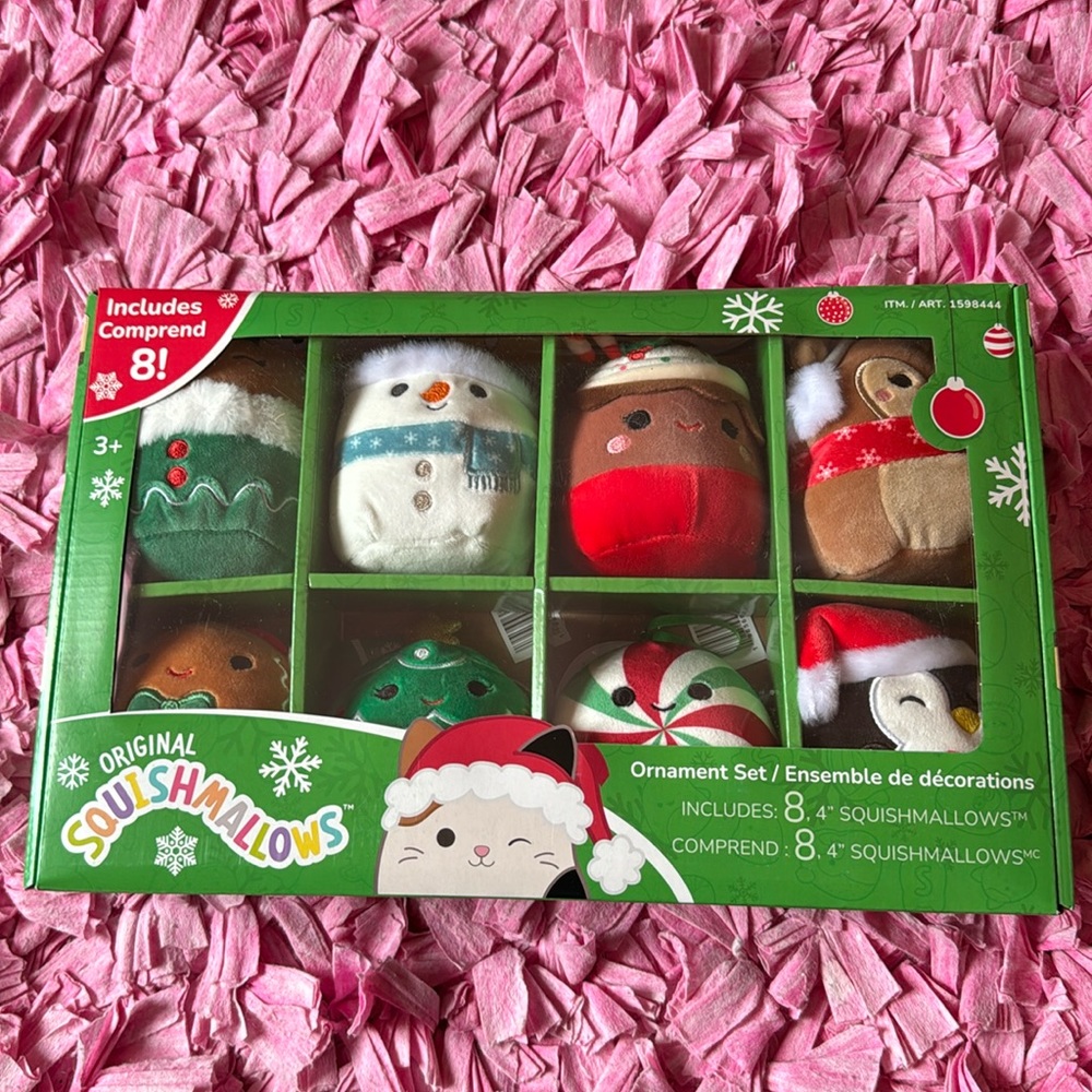Brand new in a box original squishmallows ornament set